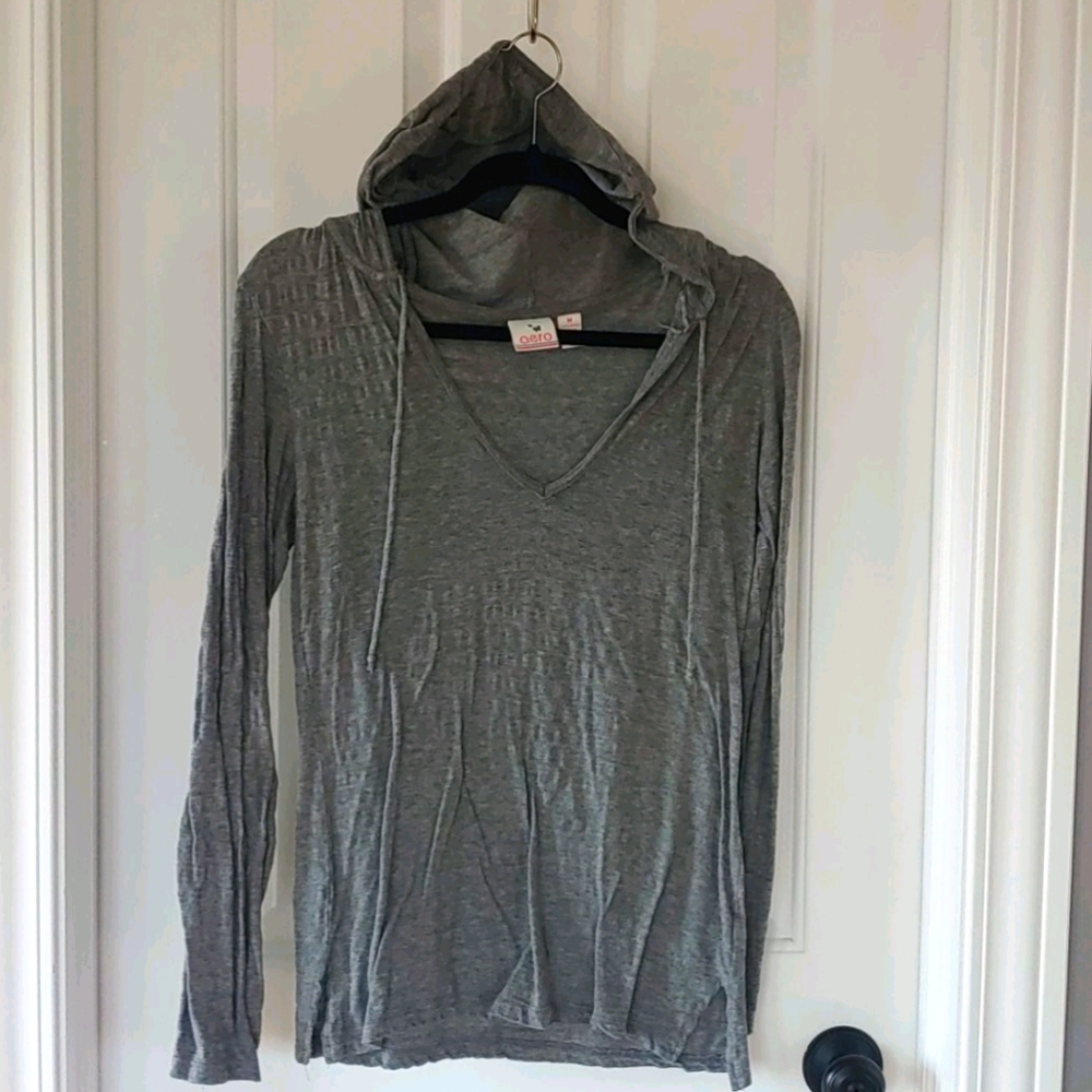 Aero Heather Gray long sleeved tee